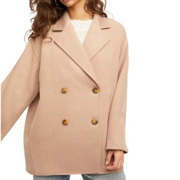 Free People Jackets & Blazers - Free People Hannah Slouchy Blazer Coat Camel